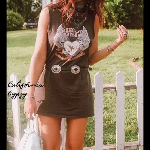 Dancing Outlaw Gypsy T-shirts Dress - Picture 6 of 15